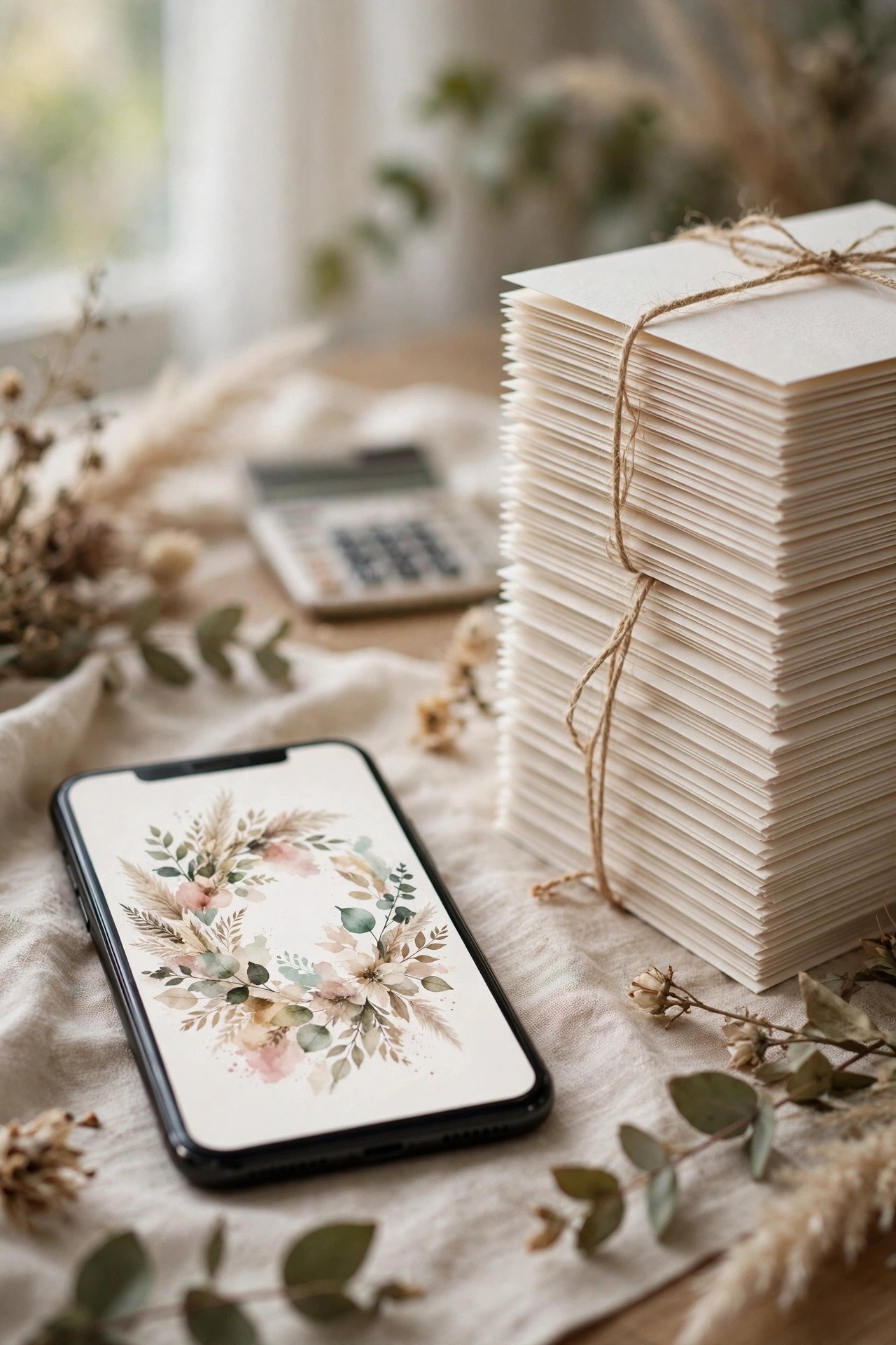 Cost breakdown comparing digital invitation pricing with printed suites