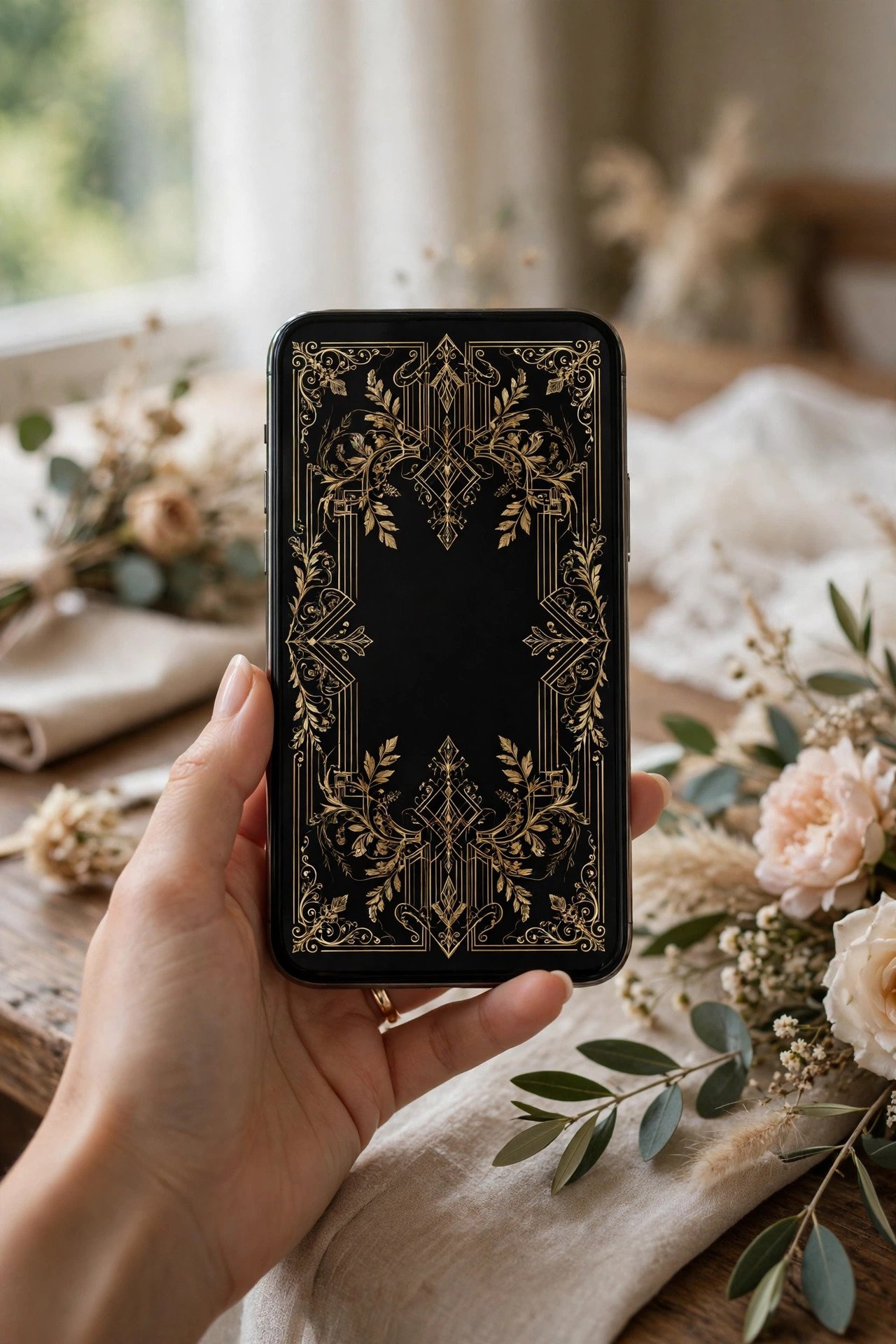 Elegant formal digital invitation proving digital can be proper