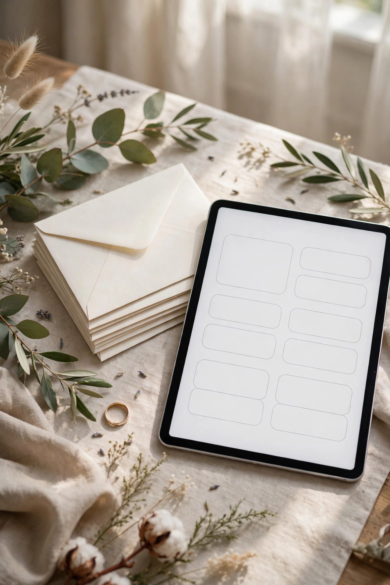 Address collection form shared with guests to gather emails and postal addresses