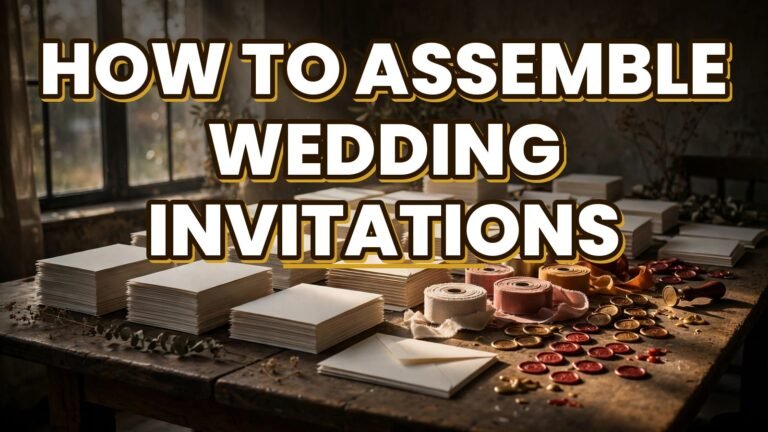 How to Assemble Wedding Invitations (2027)