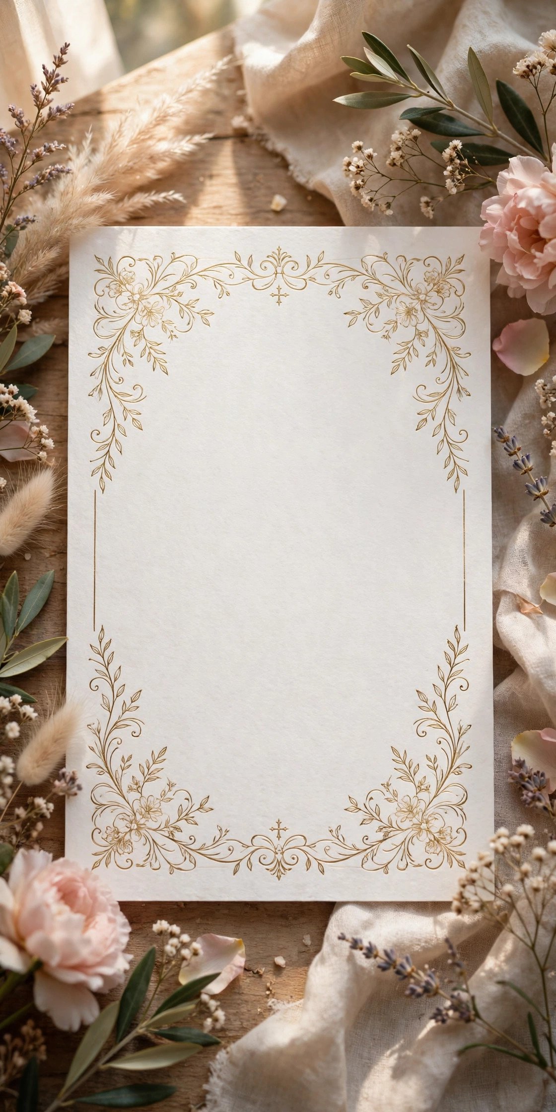A faith-centred wedding invitation with graceful script