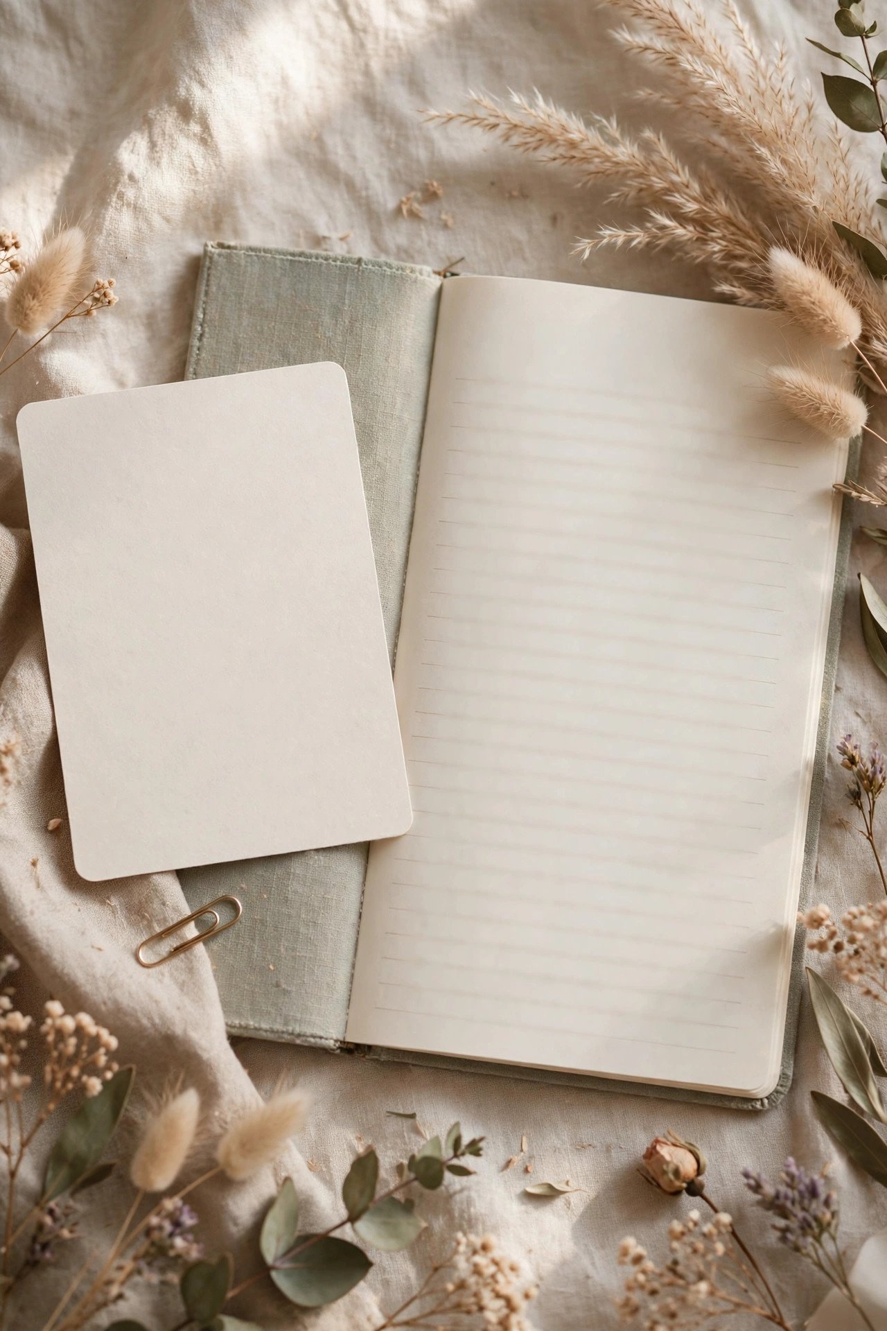 A friendly reminder message beside a wedding planning notebook