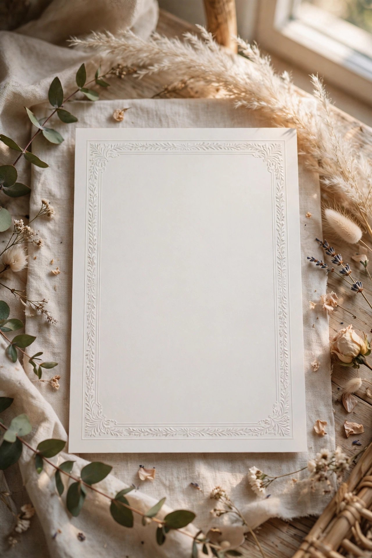 Wedding program page showing classic cover wording wording