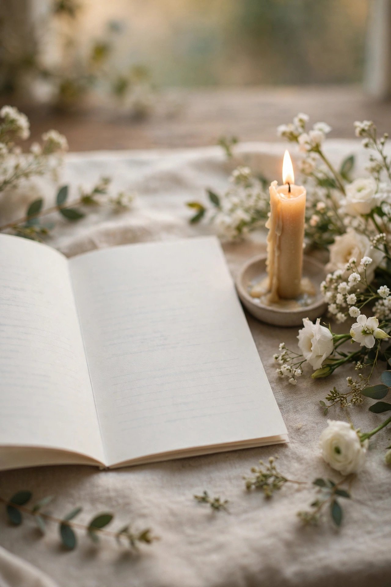 Wedding program page showing in loving memory wording wording