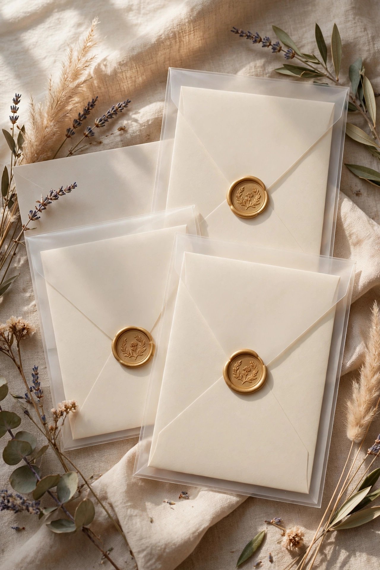 Wax seal step showing mailing with wax seals safely