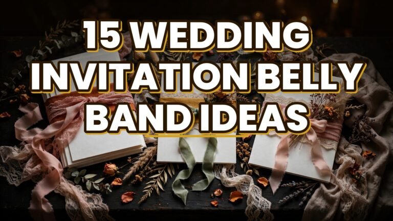 15 Wedding Invitation Belly Band Ideas (2027)