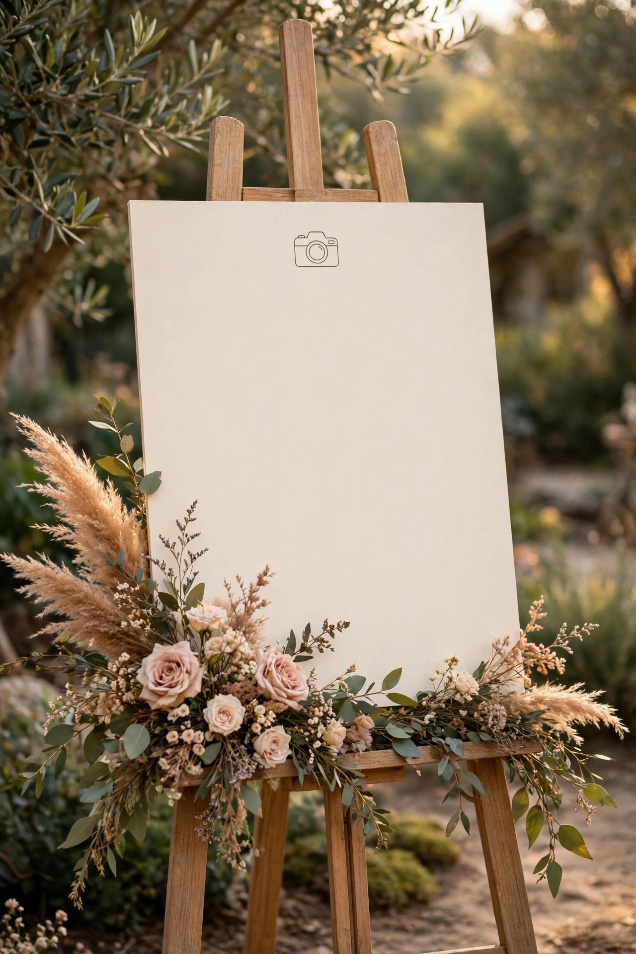 Wedding day stationery showing unplugged ceremony sign