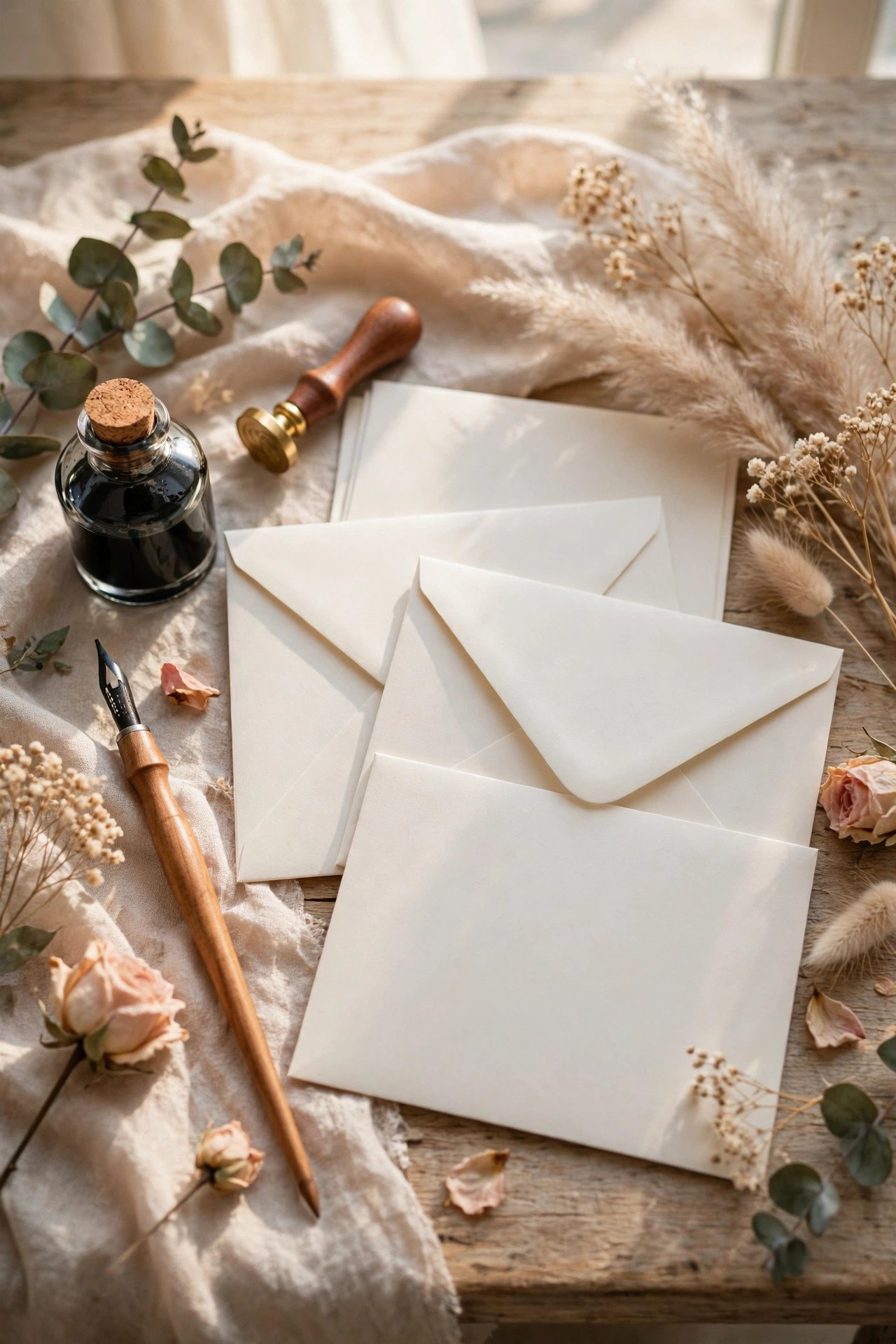 Wedding stationery suite piece: guest addressing — calligraphy or print