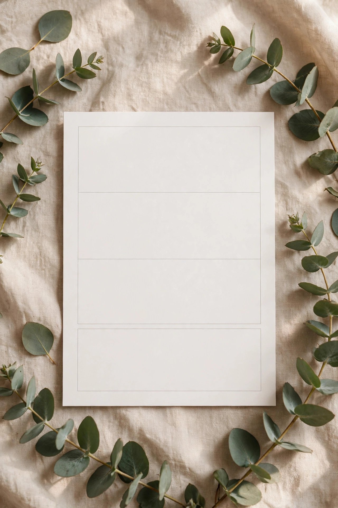 The Minimal Modern Itinerary Card — wedding itinerary card design for guest welcome bags