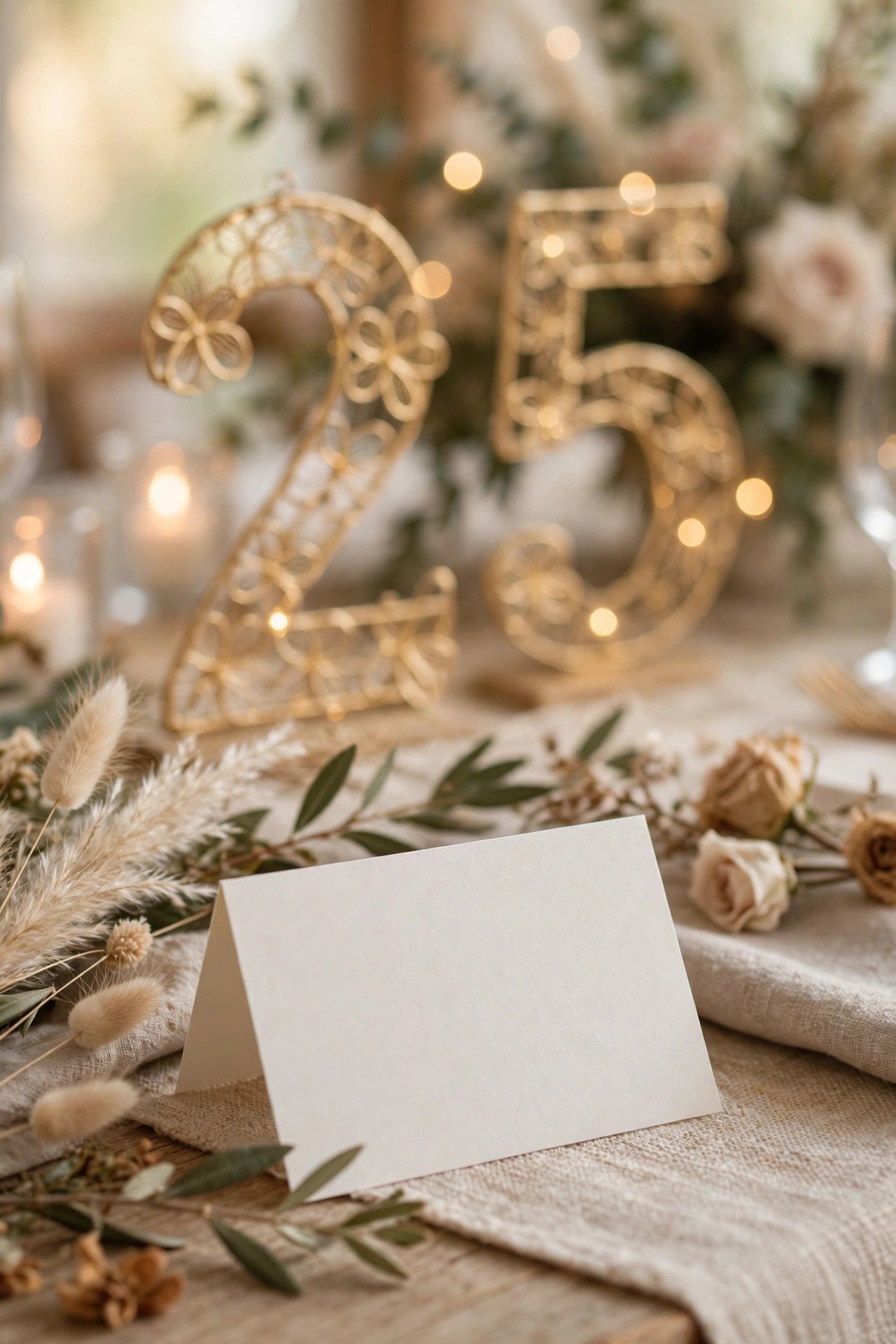 Numbers with Meaning — wedding table name card idea for reception seating