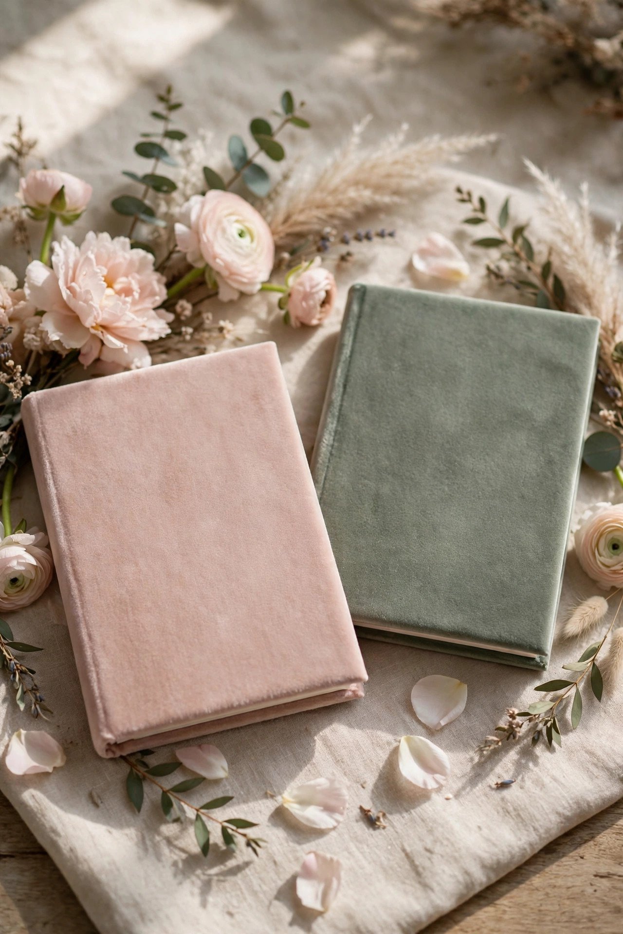 The Velvet Vow Books — wedding vow book design for a ceremony exchange