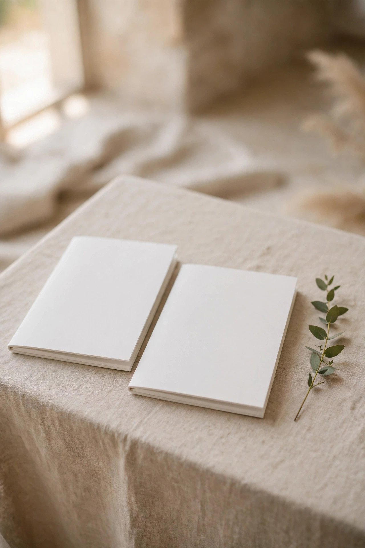 The Minimal Modern Vow Books — wedding vow book design for a ceremony exchange
