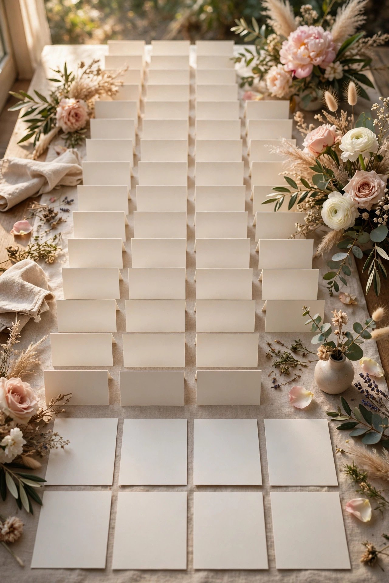 Place Cards and Escort Cards — wedding paper goods budget line with typical price guidance