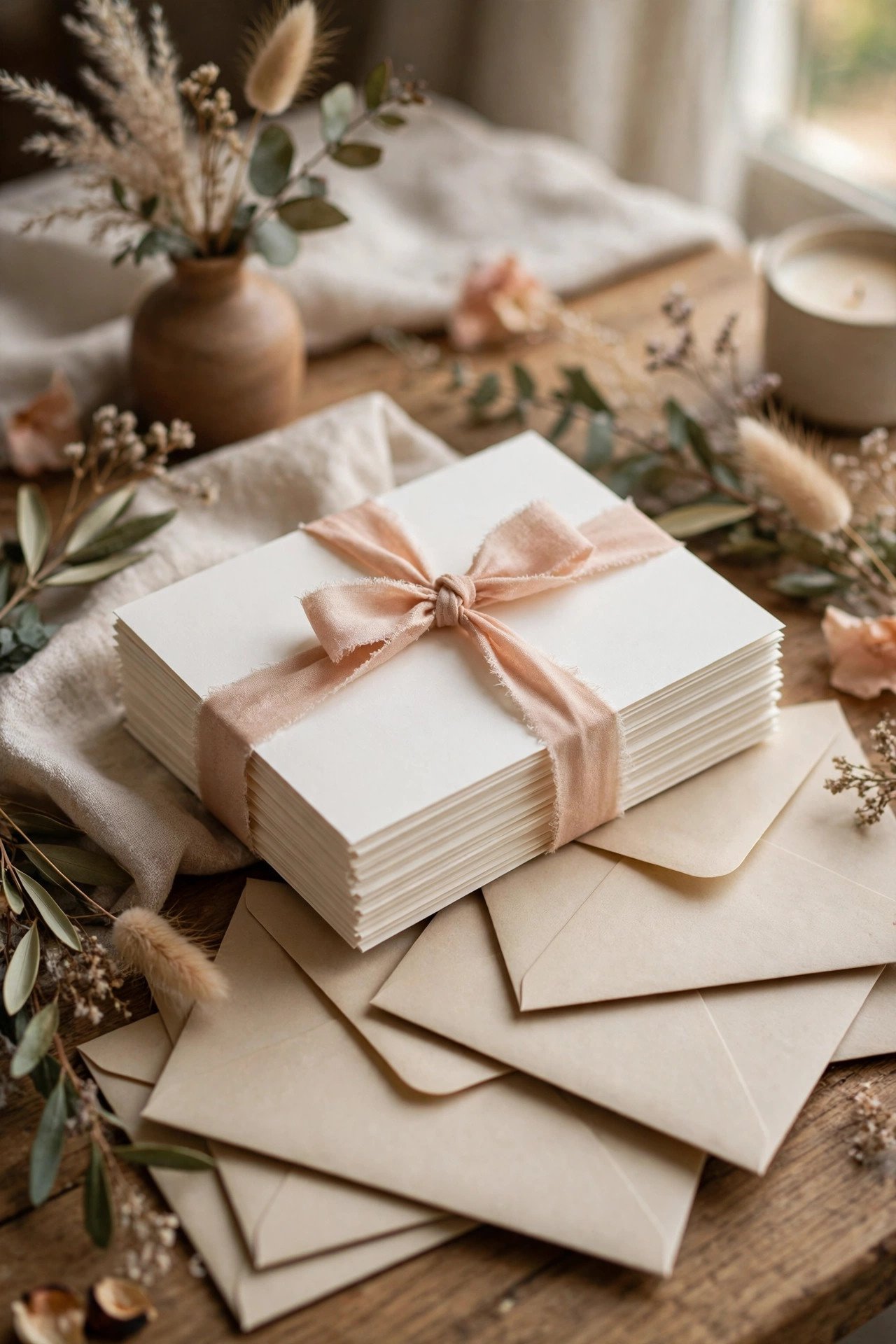 Thank-You Cards — wedding paper goods budget line with typical price guidance