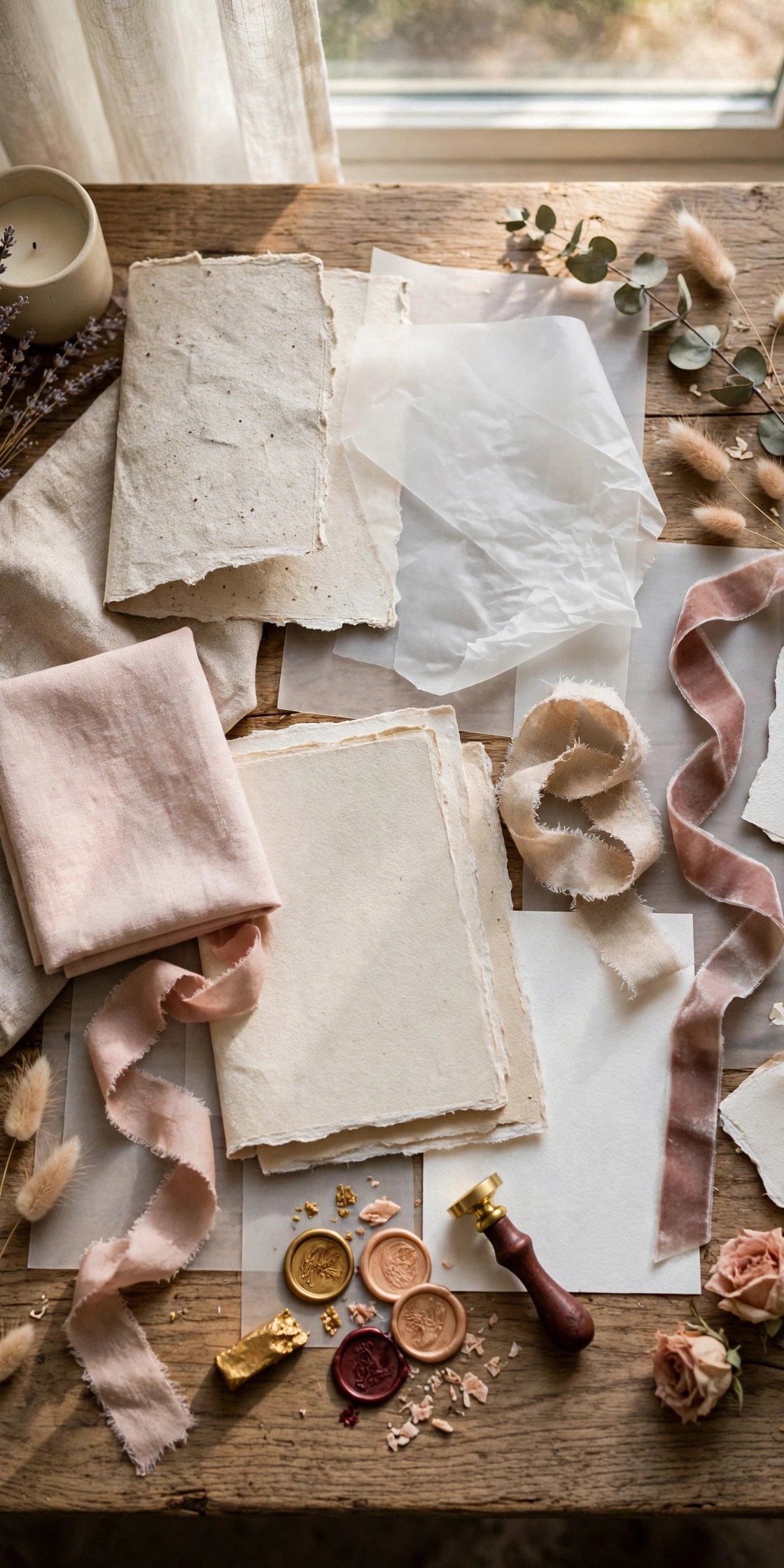 Specialty Papers and Finishing Touches — wedding paper goods budget line with typical price guidance