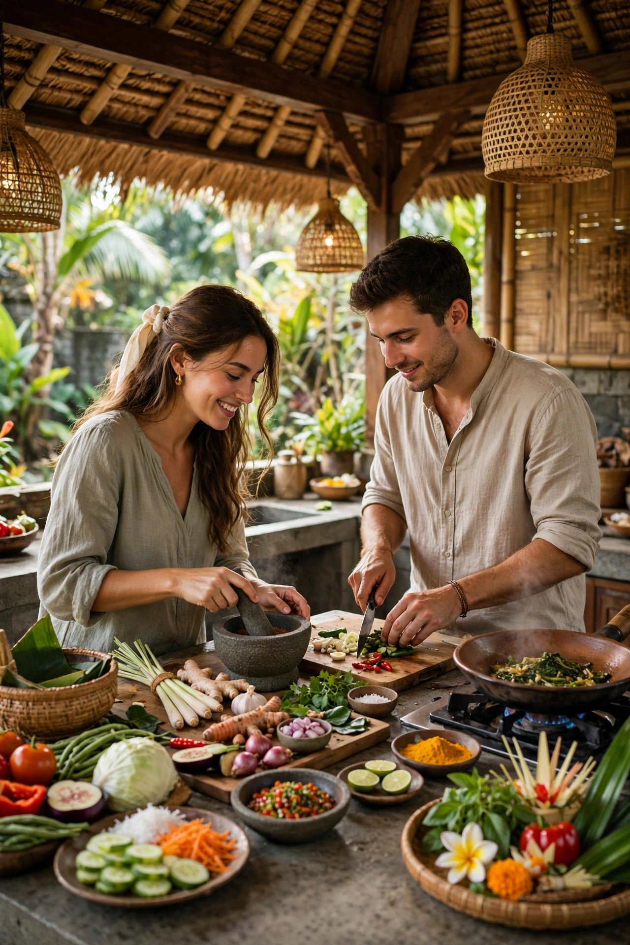 A Balinese Cooking Class Together — Bali honeymoon highlight for a romantic island trip
