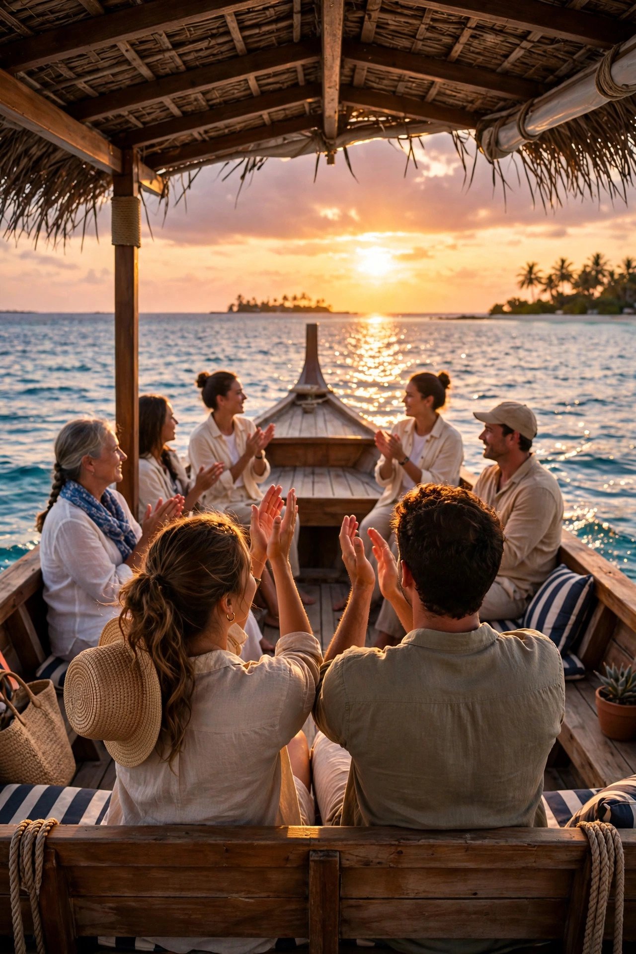 A Sunset Cruise with Sparkling Cider — Maldives honeymoon highlight for a romantic island stay