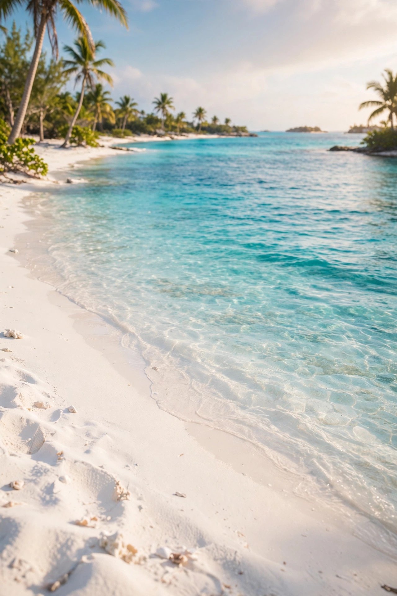 Powder-white Grace Bay beach in Turks and Caicos with impossibly clear turquoise water