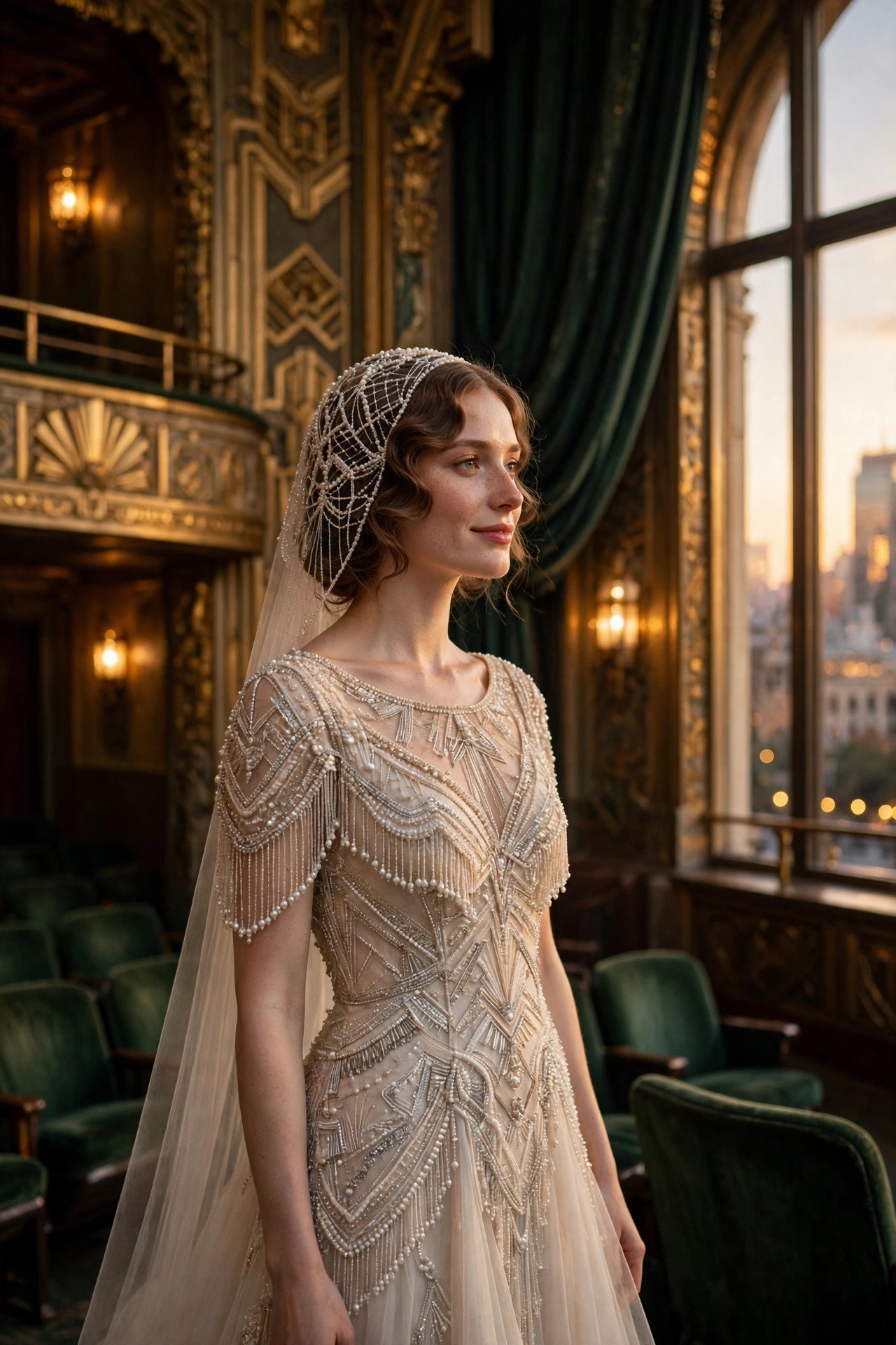 Beaded Art-Deco Gown for a Historic Theater Venue — city wedding dresses idea for a 2027 wedding