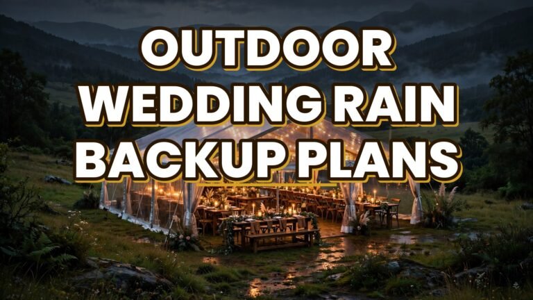 Outdoor Wedding Rain Backup Plans (2027)