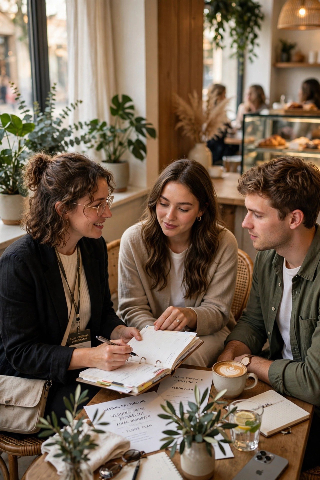 A coordinator meeting a couple six weeks before their wedding for an extended handover