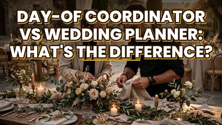 Day-of Coordinator vs Wedding Planner: What’s the Difference? (2027)
