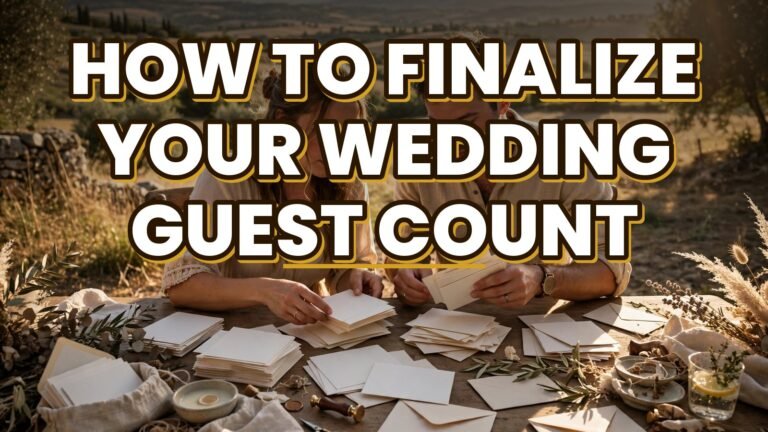 How to Finalize Your Wedding Guest Count (2027)
