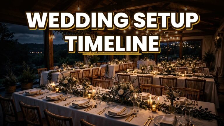 Wedding Setup Timeline (2027)