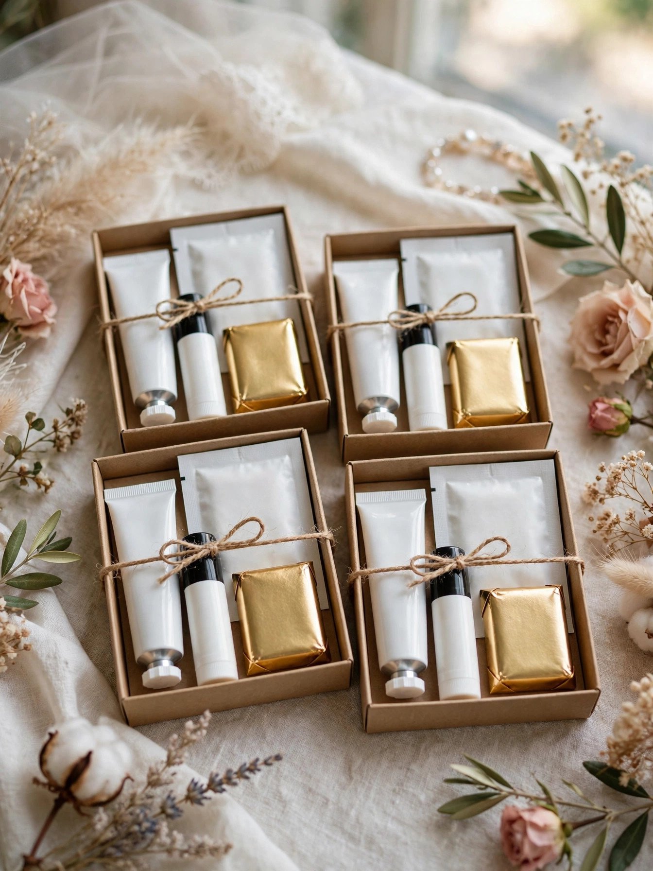 Budget gift bundles under ten dollars wrapped as shower prizes