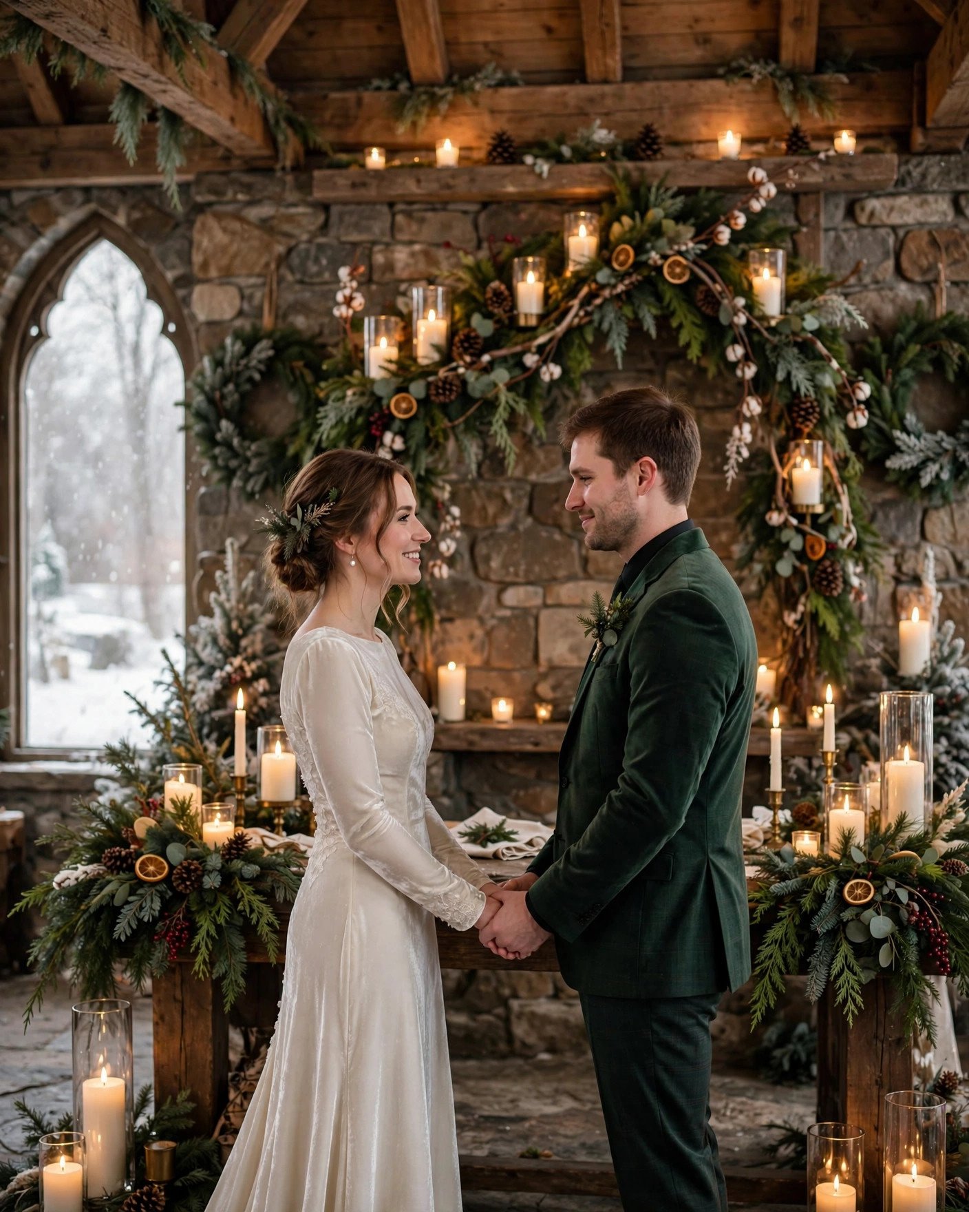 Friday winter wedding ceremony with savings from off-peak date
