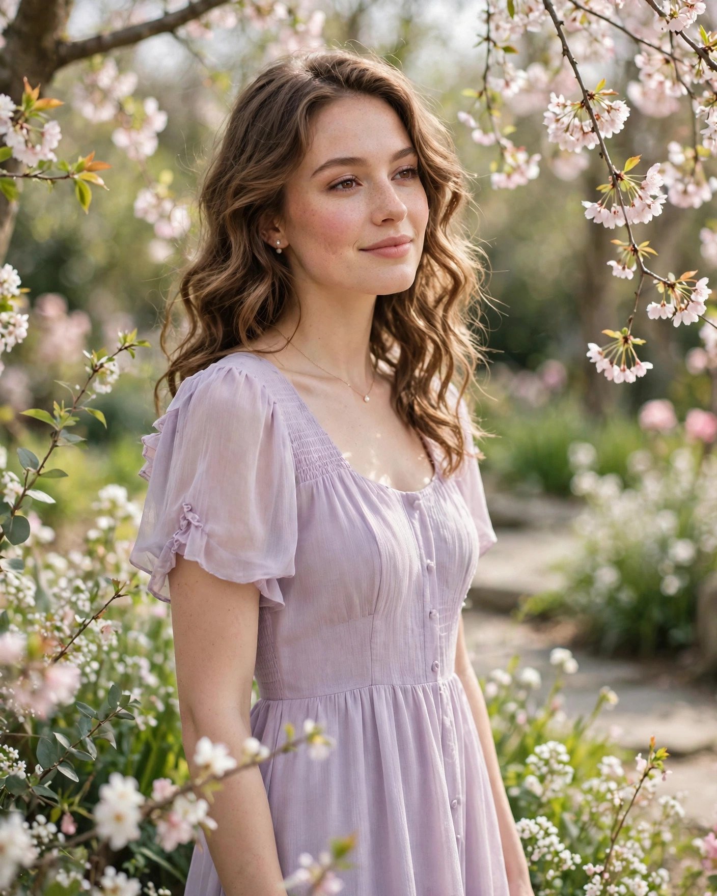Pastel lilac and blush wedding guest dresses in soft sorbet tones