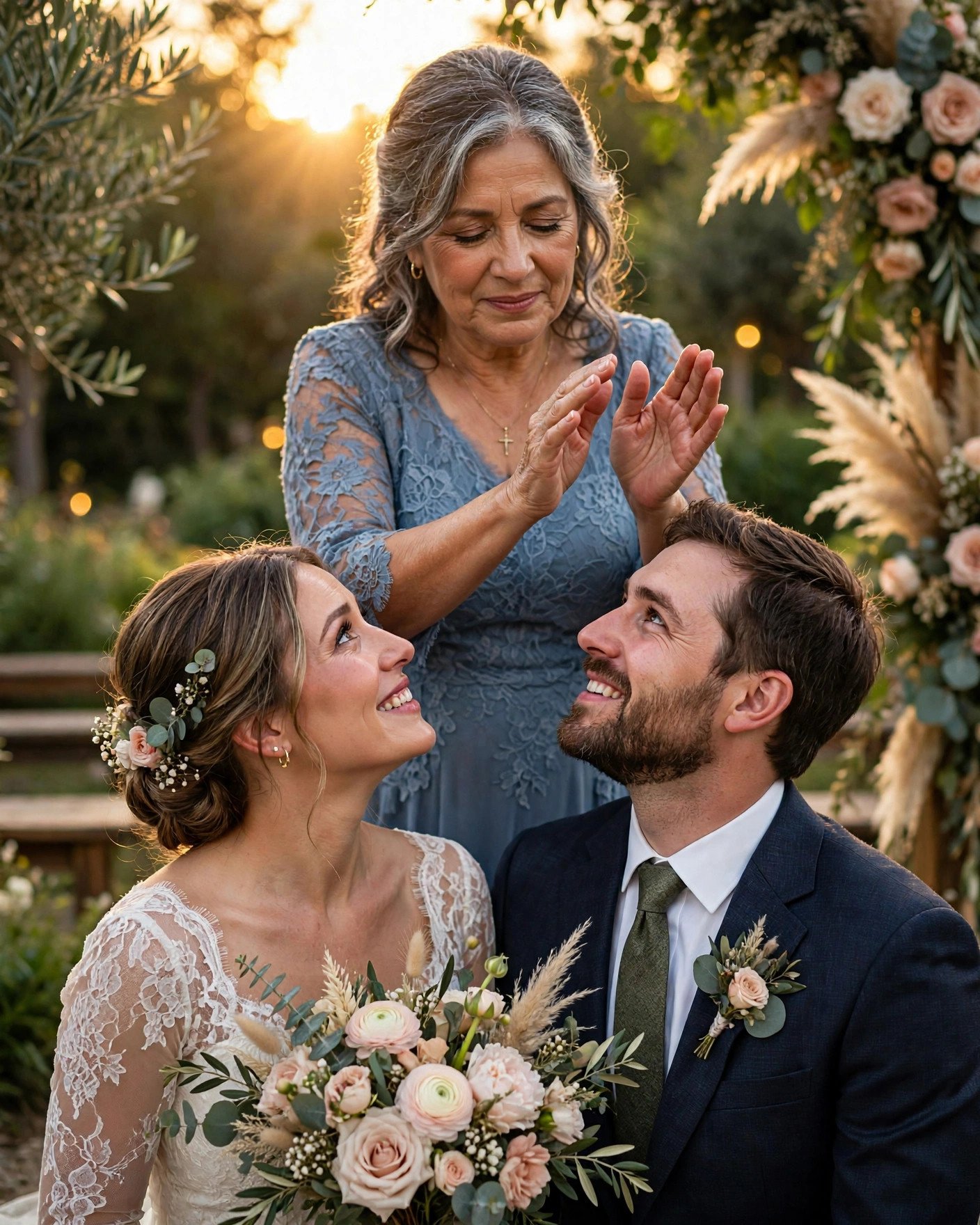 Mother of the bride giving marriage advice and blessing during her toast