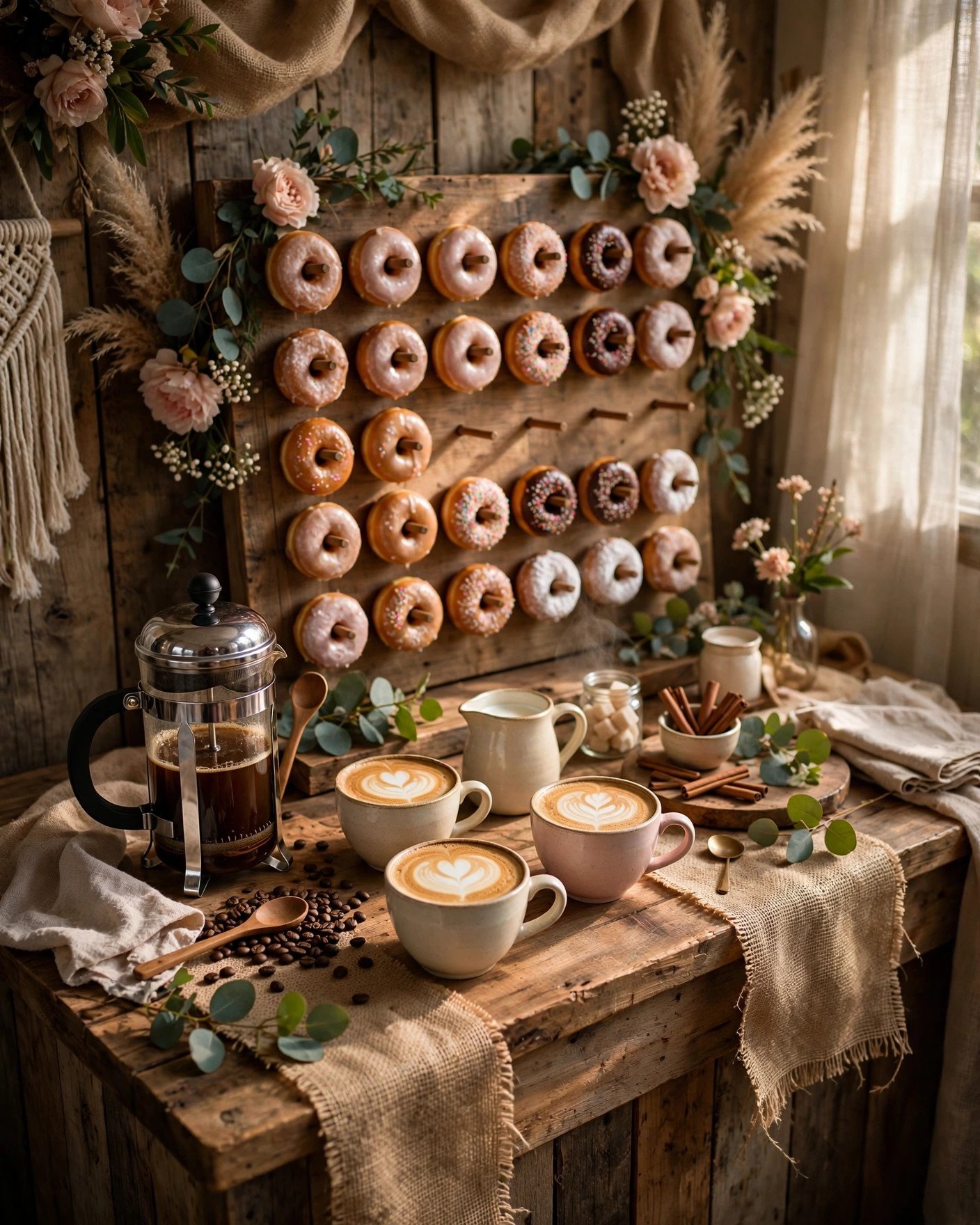 Love is brewing coffee bridal shower with coffee bar