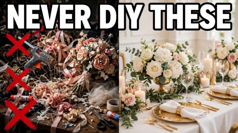 8 Things You Should Never DIY for Your Wedding