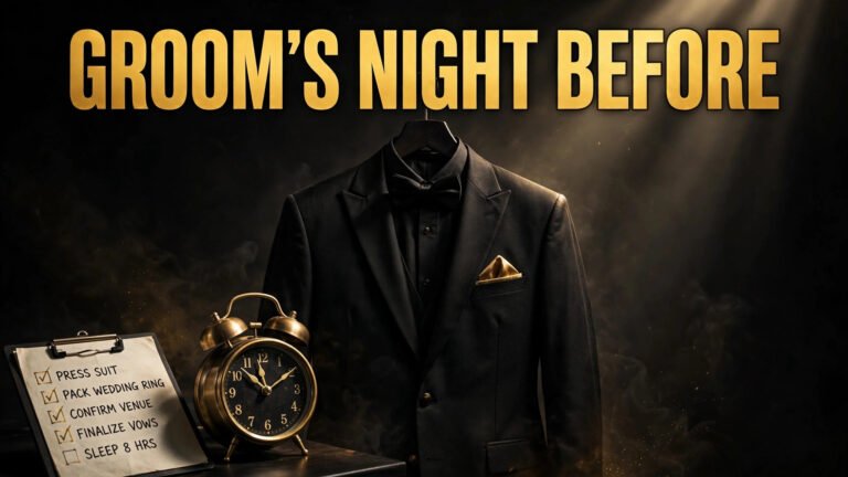 9 Things Grooms Forget to Do the Night Before Their Wedding