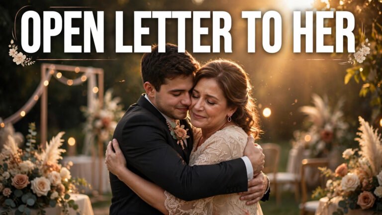 Open Letter to the Woman Who Will Marry My Son