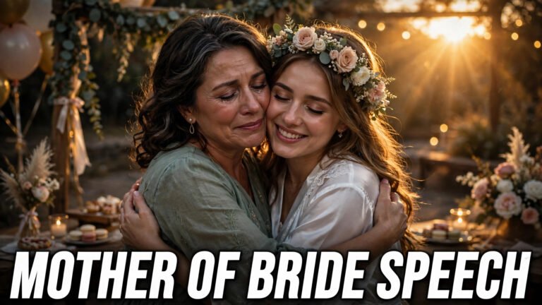 Bridal Shower Speech From the Mother of the Bride