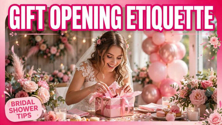 Bridal Shower Gift Opening Etiquette: The Host’s Guide