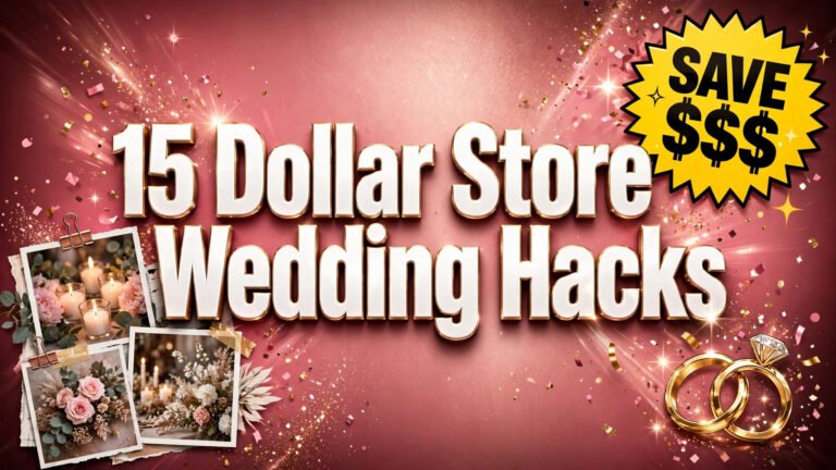 15 Dollar Store Wedding Hacks for Low Budgets