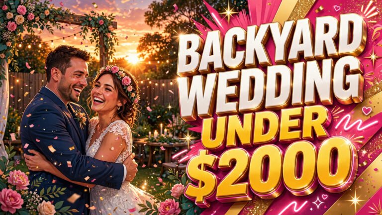 How to Plan a Backyard Wedding for Under $2000