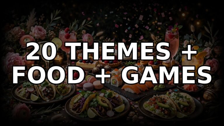 20 Bridal Shower Theme Ideas with Matching Food and Activities