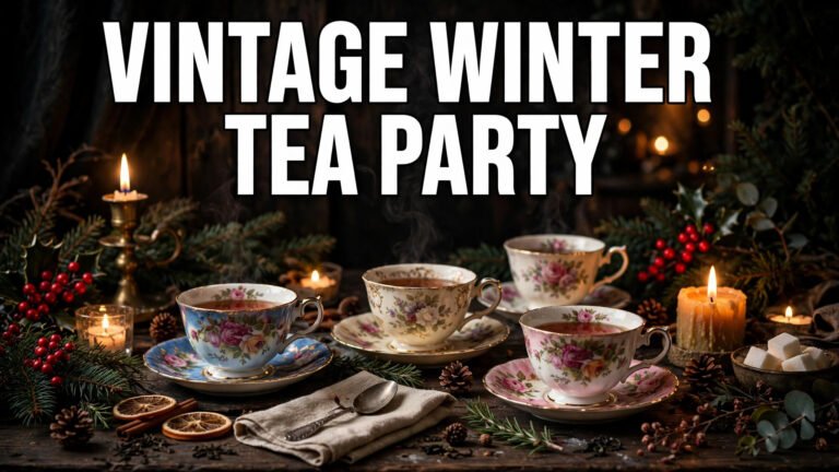 Vintage Winter Tea Party: Cozy, Timeless, Beautifully Layered Party Ideas