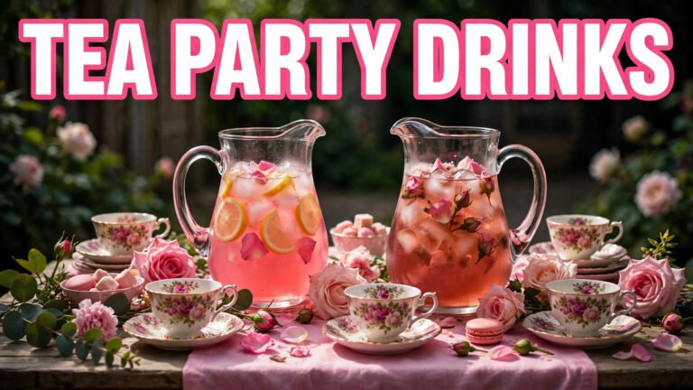6 Pretty Tea Party Drink Ideas