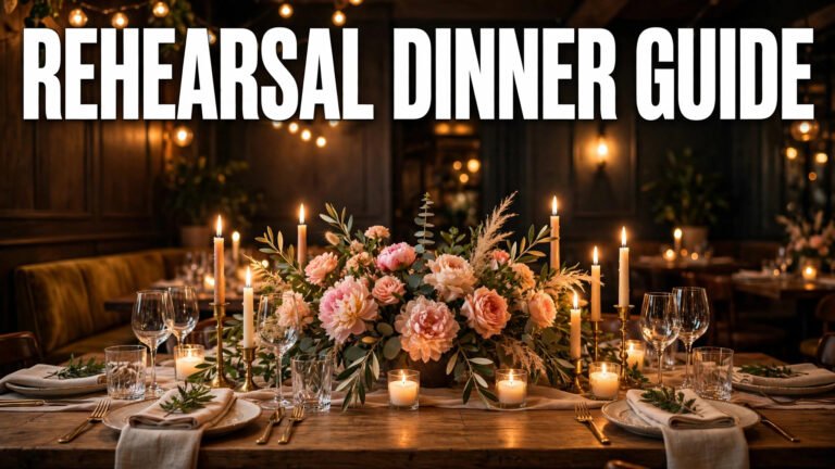 Hosting a Groom’s or Rehearsal Dinner: Quick Guide