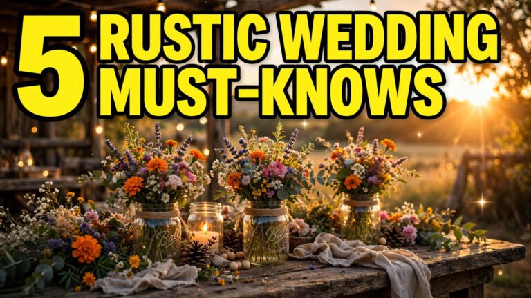 5 Things Brides Forget for Their Rustic Weddings